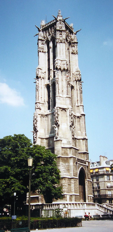A picture of the Tower Saint-Jacques, Paris, France