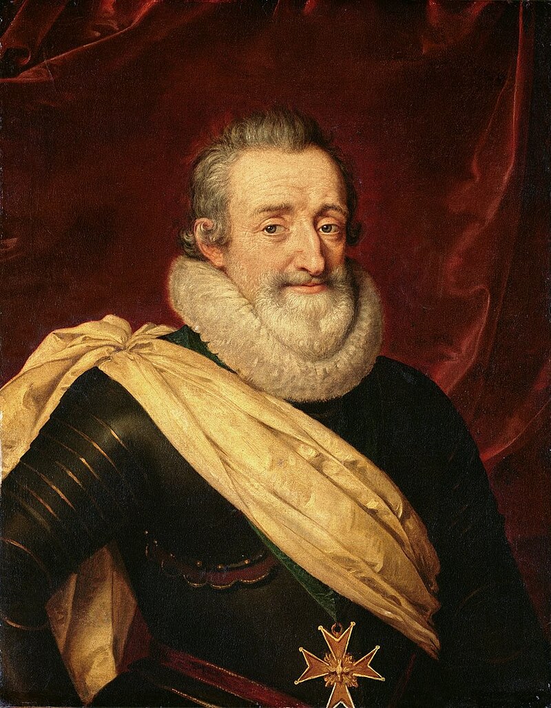 A portrait of a french king, Henri IV