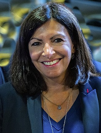A portrait of the mayor of Paris, Mrs Anne Hidalgo