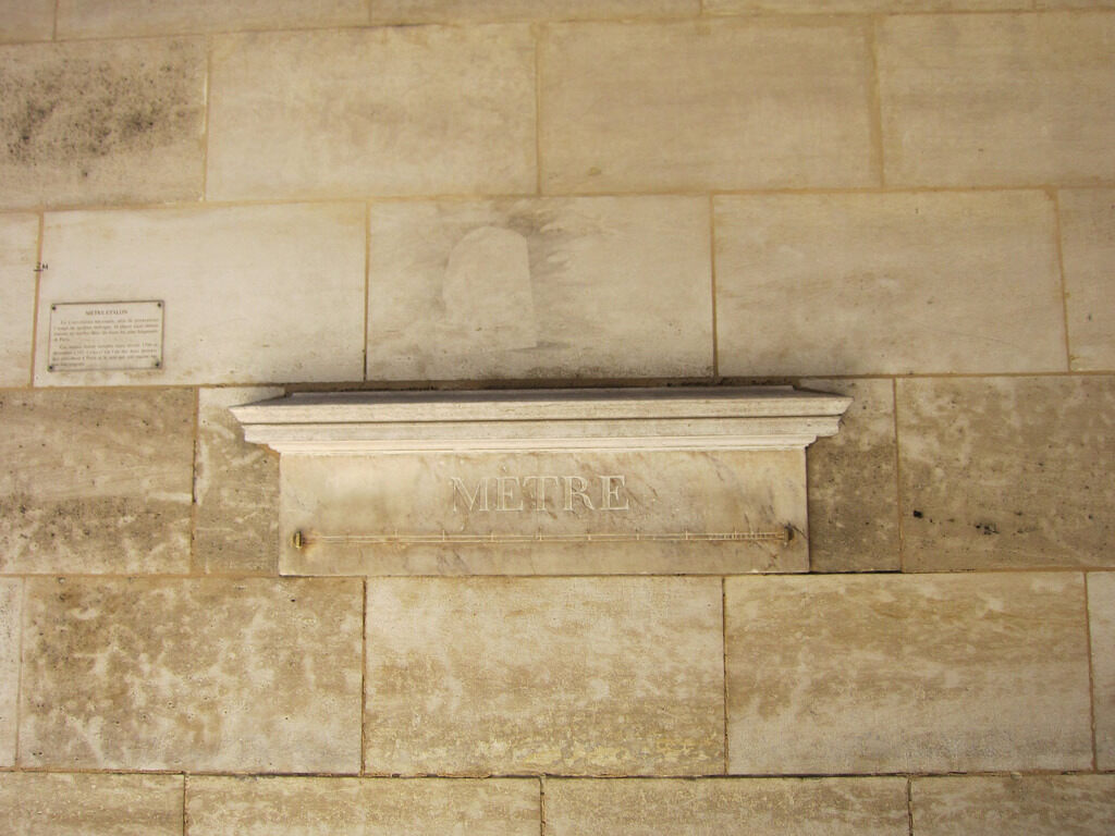 A marble meter on a wall